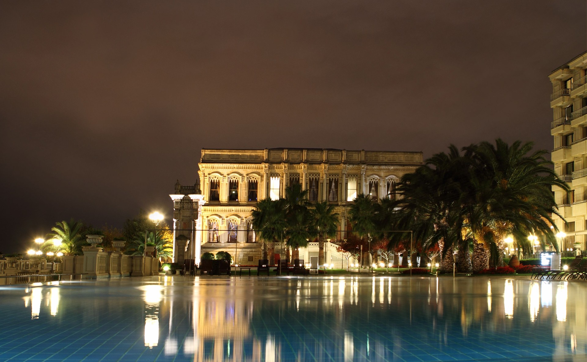 Ciragan palace hotel Bosphorus Istanbul Turkey.